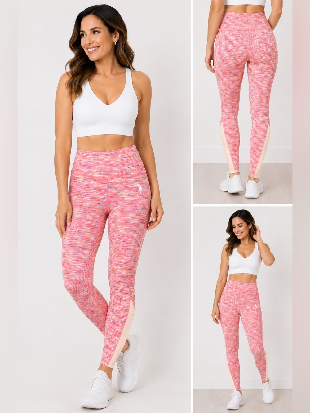 US POLO ASSN Women’s Geranium Activewear Leggings Size Medium NWT